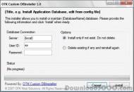 OTK Custom DBInstaller screenshot